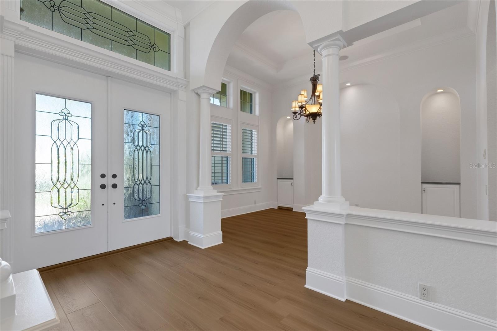 The classic floorplan features spacious formal rooms . . .