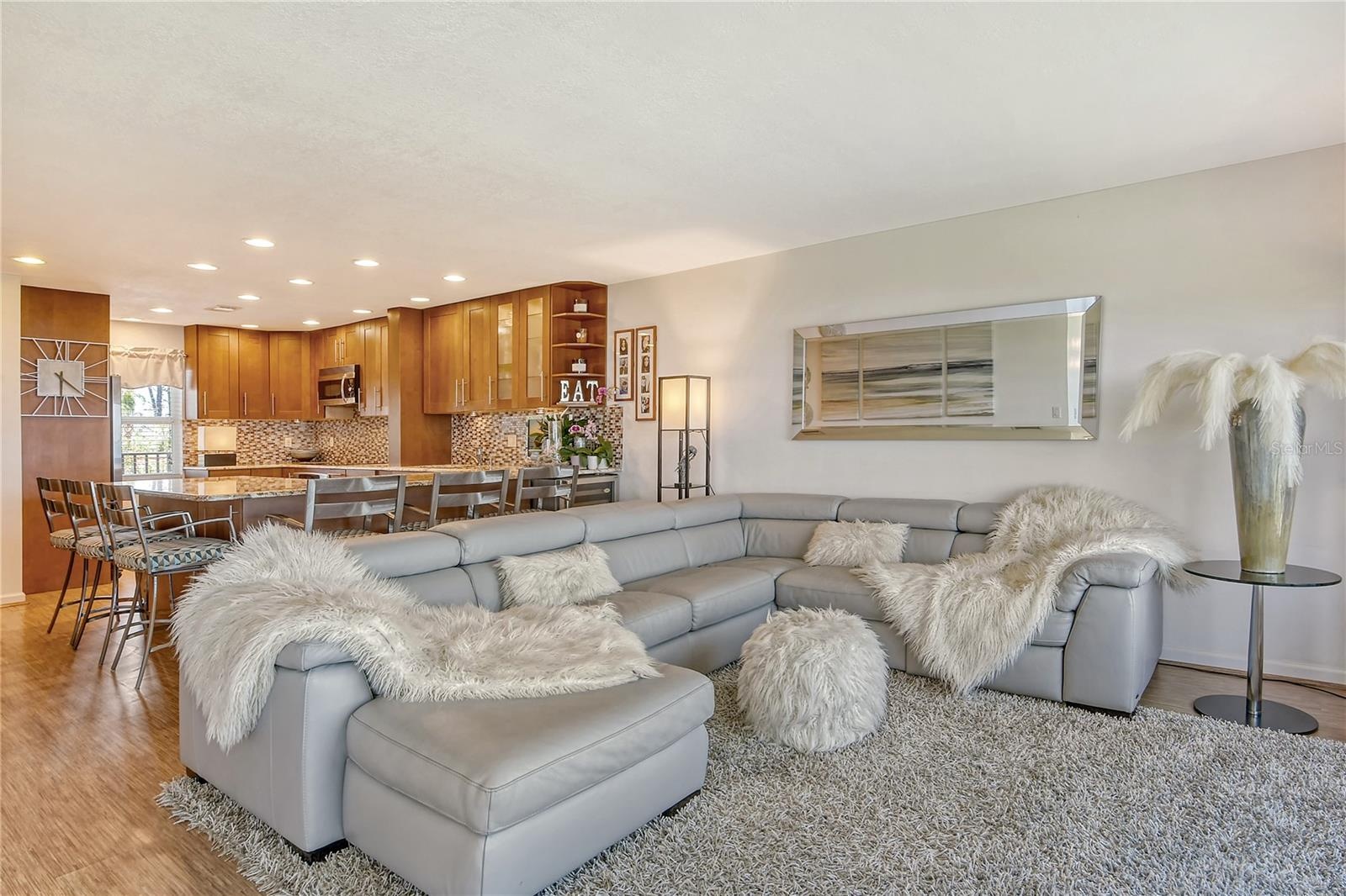 Great Room Living Area to Kitchen!