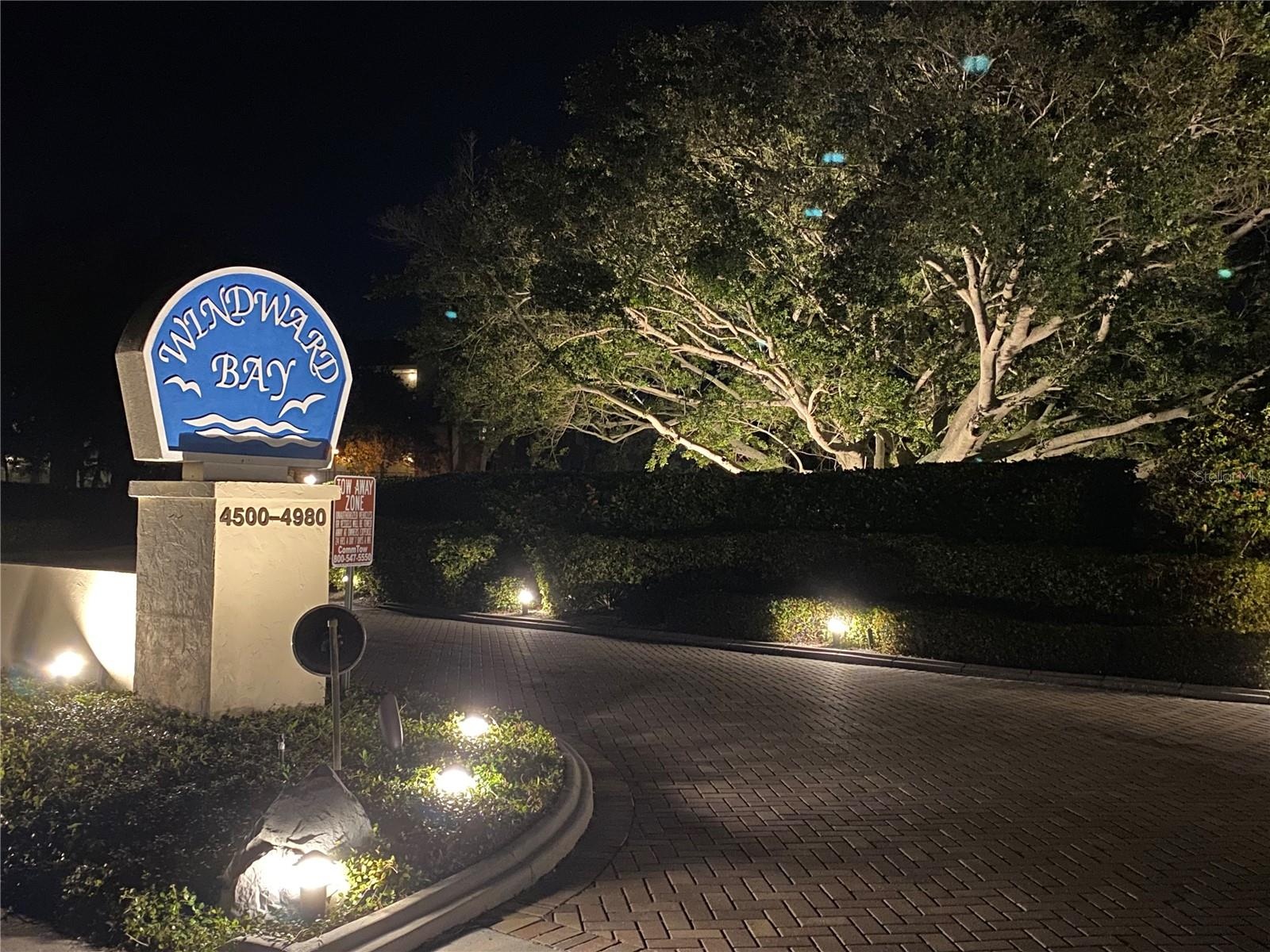 Windward Bay Entrance at Night!