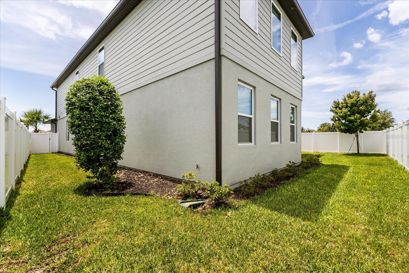 FENCED BACK YARD