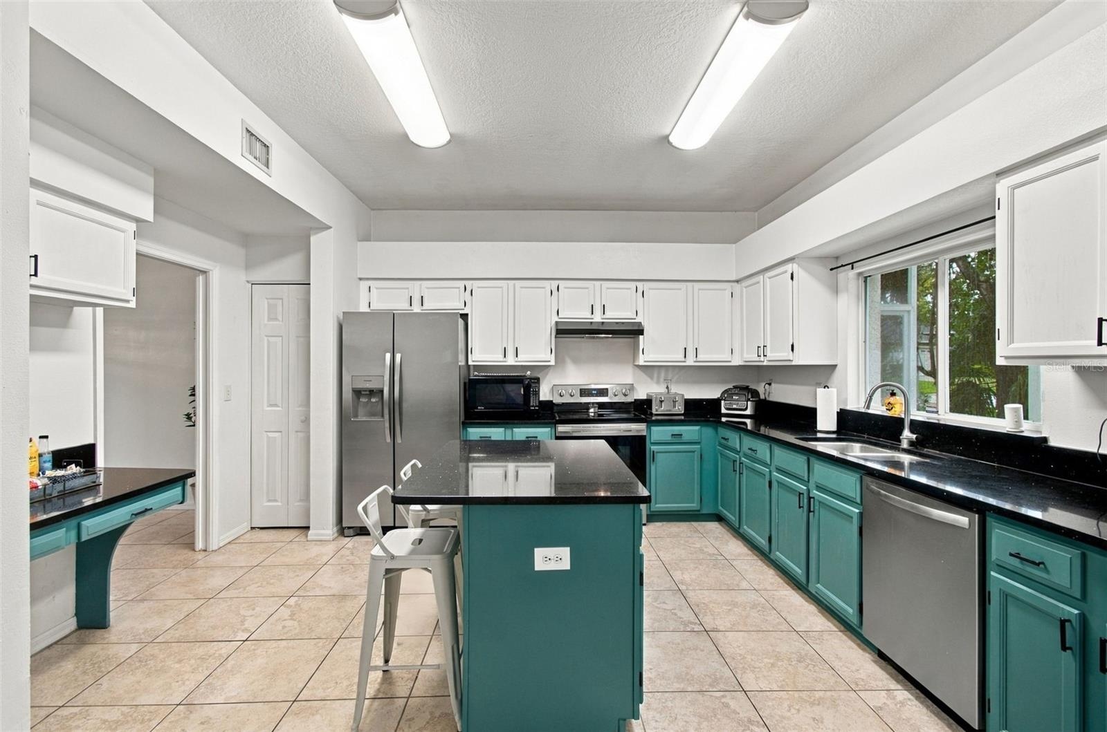 Coffee Bar/Meal Planning Desk in Kitchen