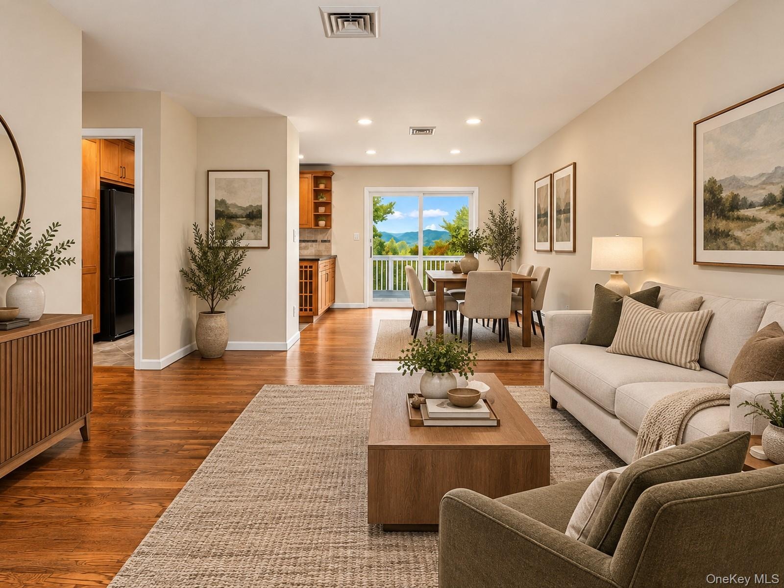Virtually staged to illustrate potential furniture placement and décor.