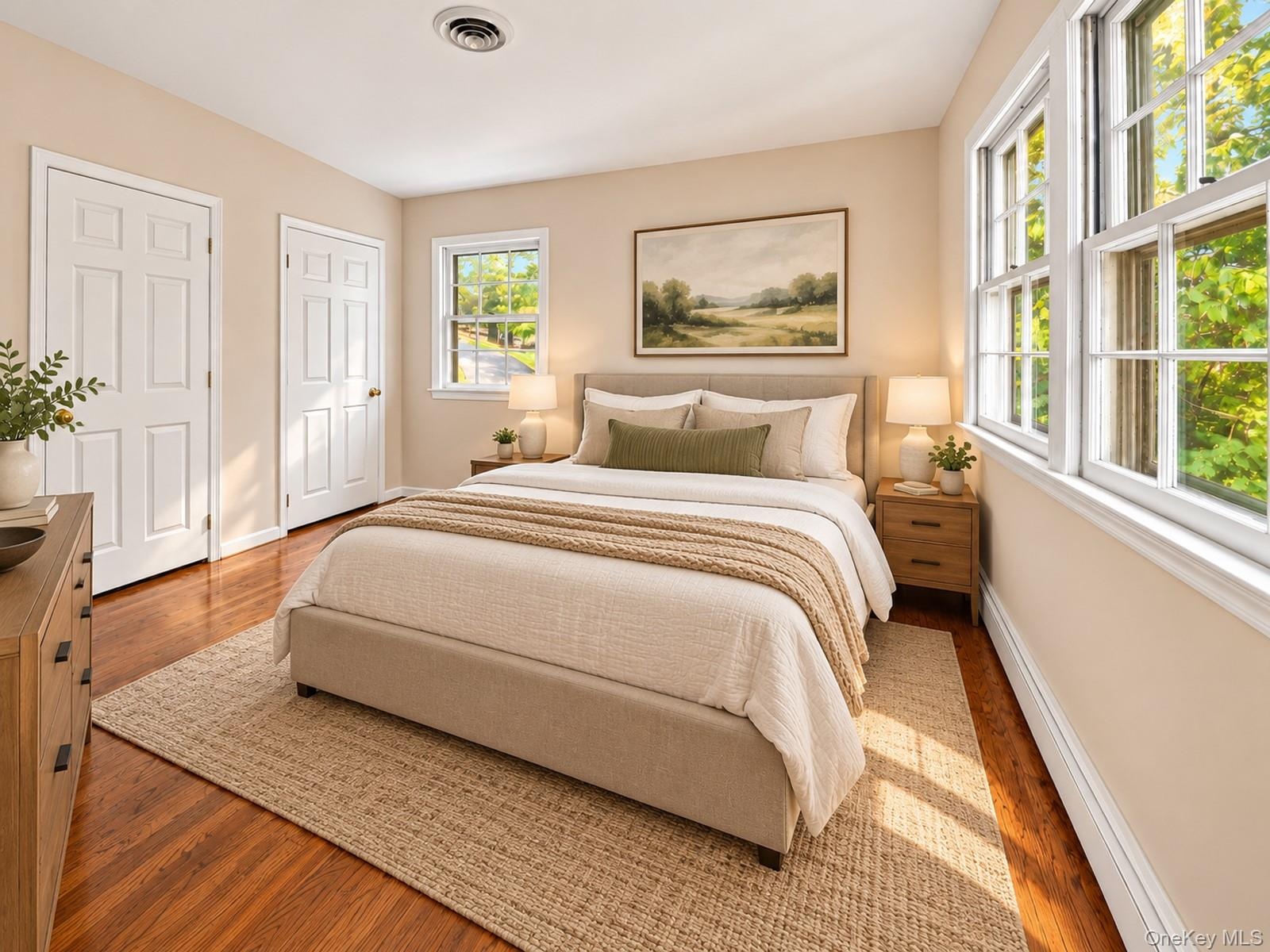Virtually staged to illustrate potential furniture placement and décor.