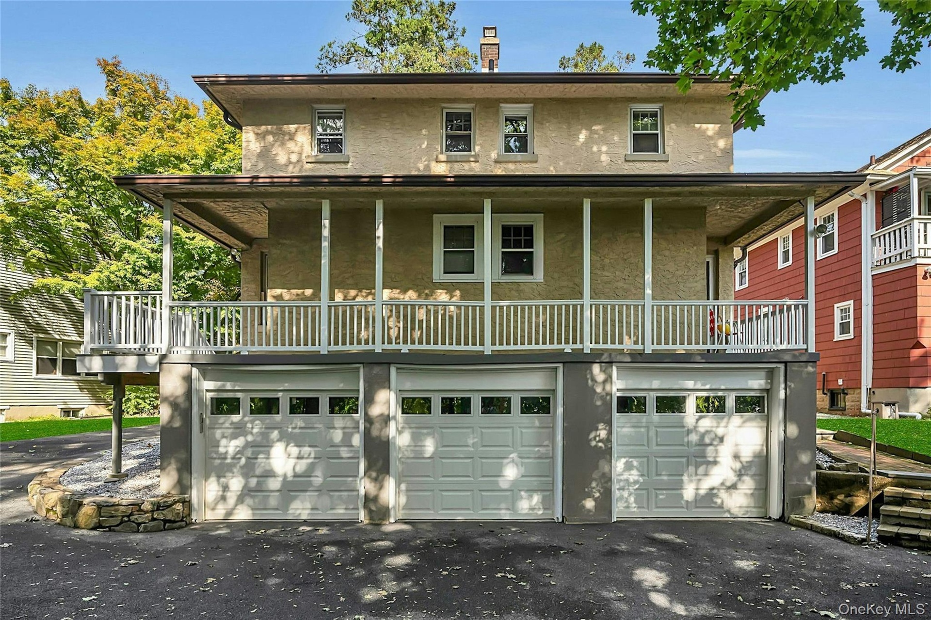 The two garages on the left are part of the 3-bed Duplex unit, with direct access to the basement with an interior staircase leading to the main-level