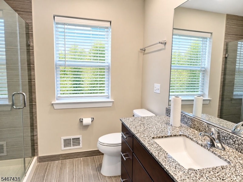 Master bathroom, note the view