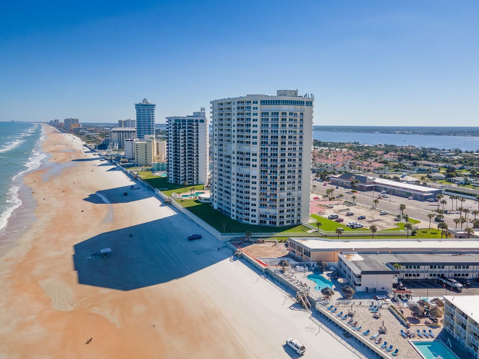 Ranked the third tallest oceanfront condominium building in Volusia County.