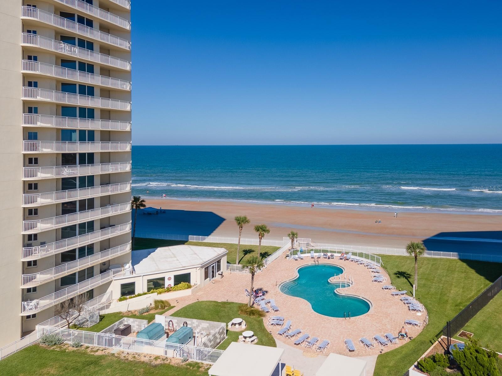 All day sunshine in this Oceanfront Heated Pool
