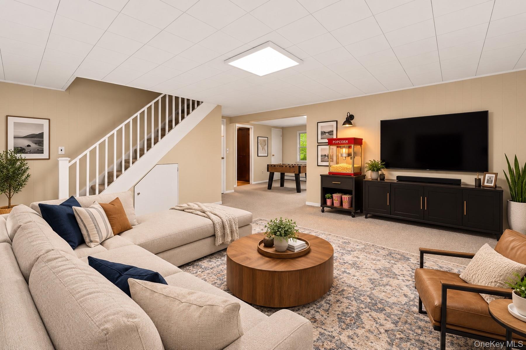Virtually staged to illustrate potential furniture placement and décor.