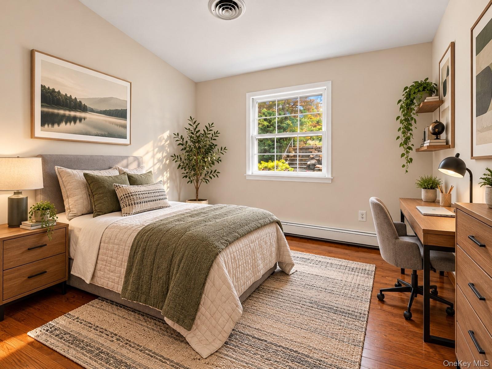 Virtually staged to illustrate potential furniture placement and décor.