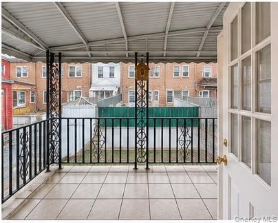 Balcony off of Dining room