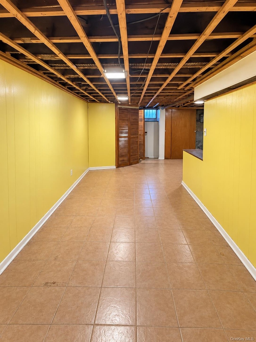 Basement Facing Front of House