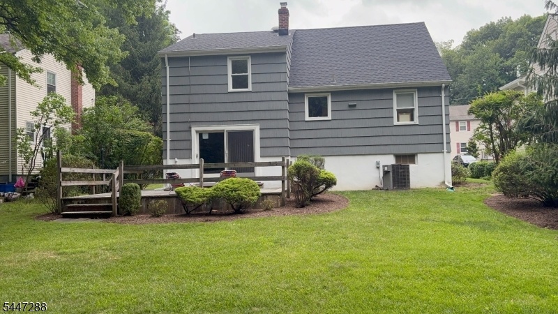 Rear view of home