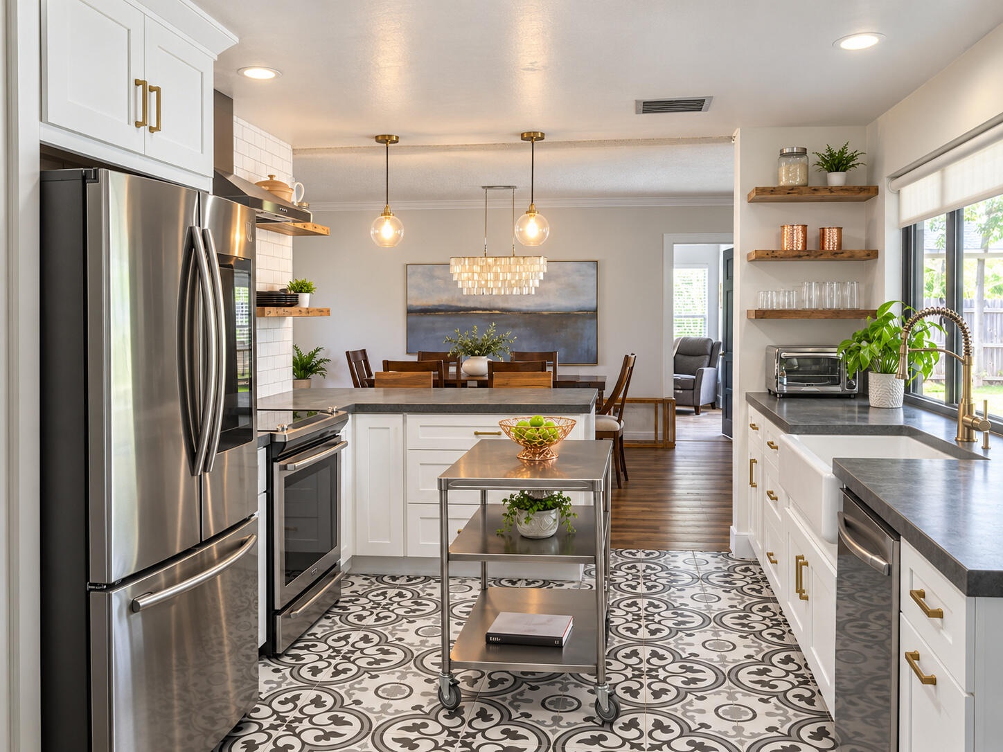 Modern updated kitchen