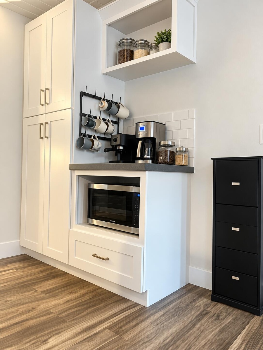 coffee area and pantry