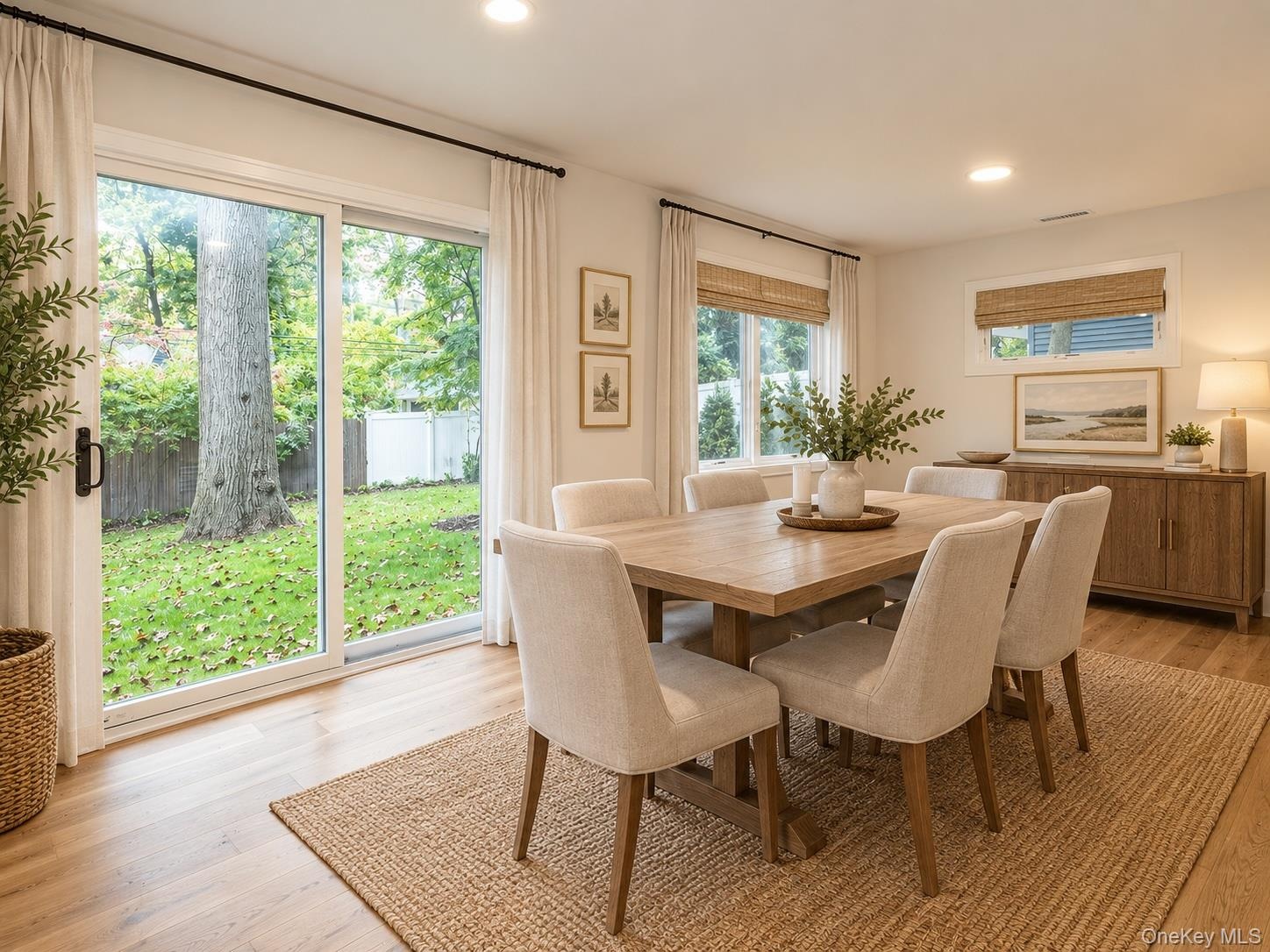 AI GENERATED: An idea of what the dining room could feel like with furniture.