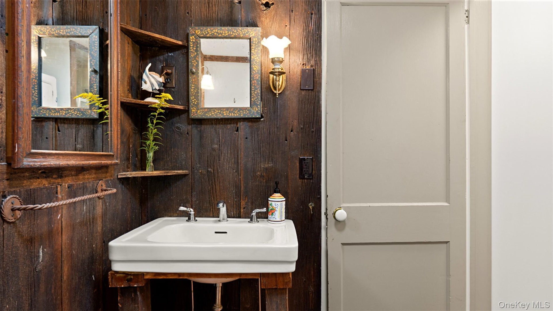 First floor full bath with shower and laundry