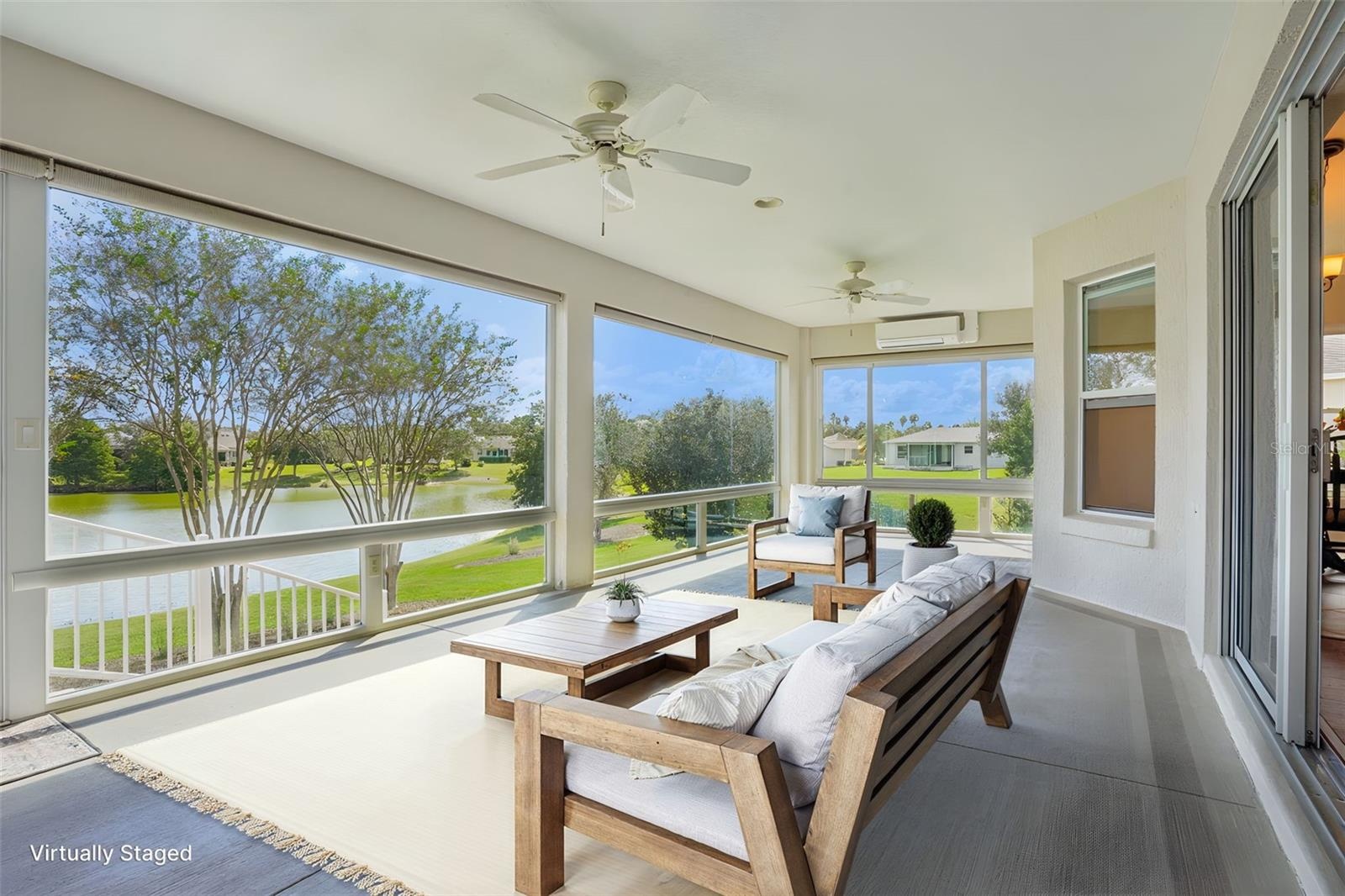 Enclosed Lanai with Panoramic Water View