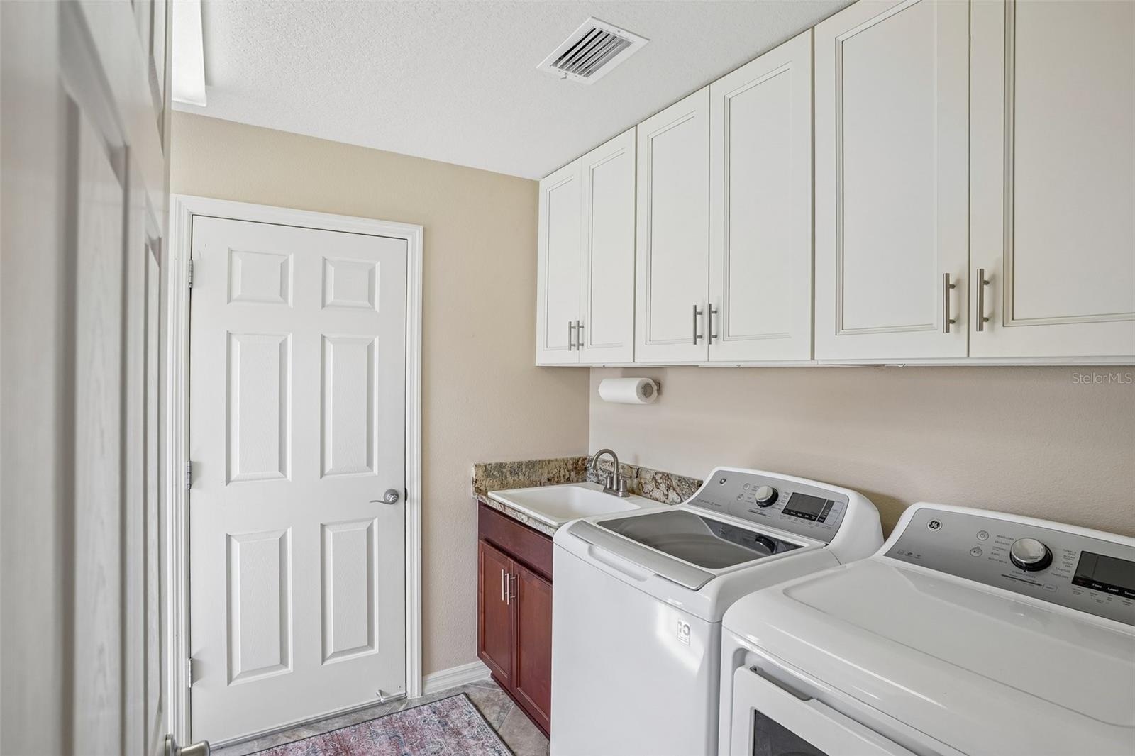 Laundry Room with Sink and New Soft Close Cabinets