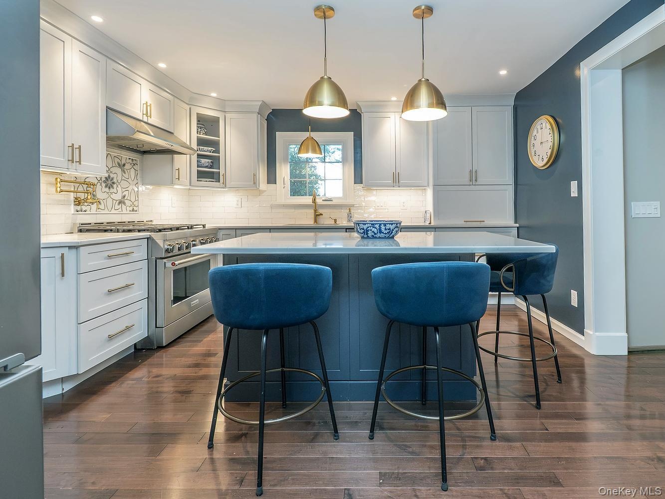 Beautifully renovated kitchen with stainless steel appliances