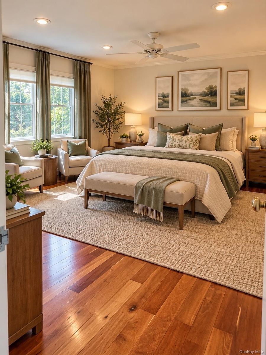 Staged Master Bedroom
