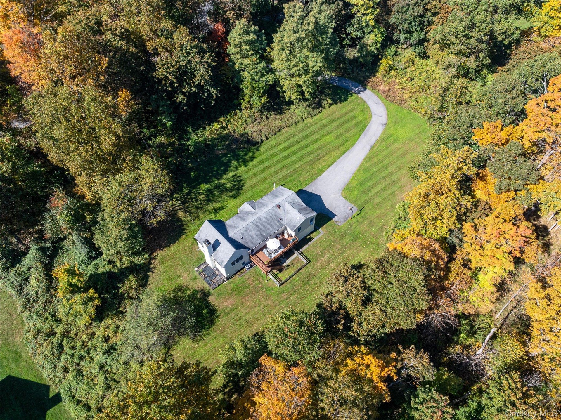Aerial View with View of Deck