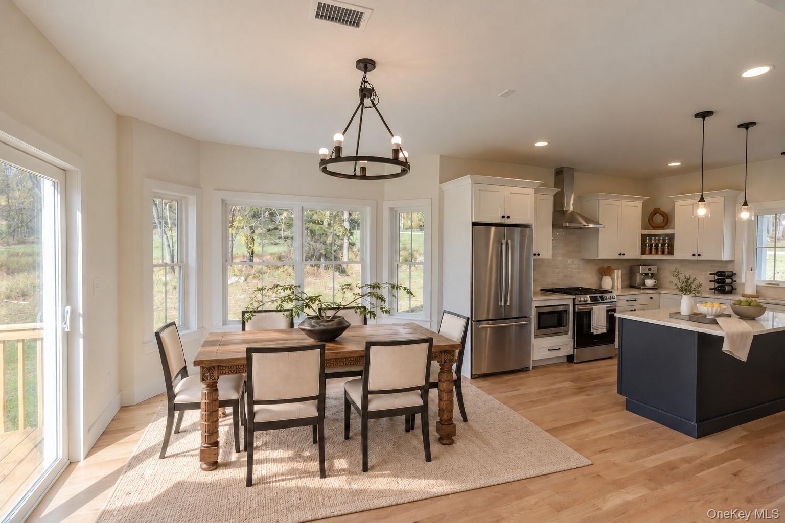 Virtually Staged Carson Dining Area