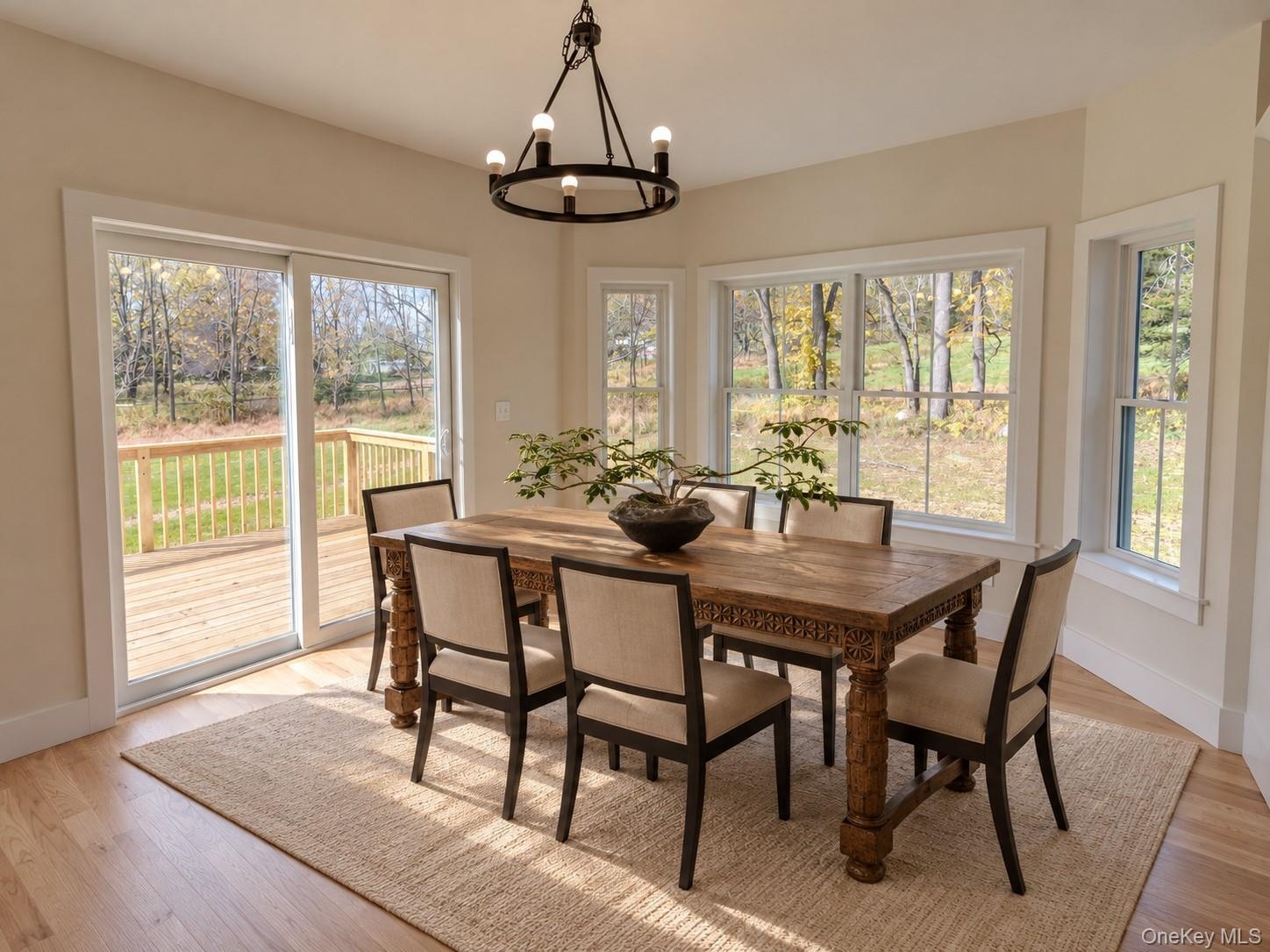 Virtually Staged Carson Dining Area