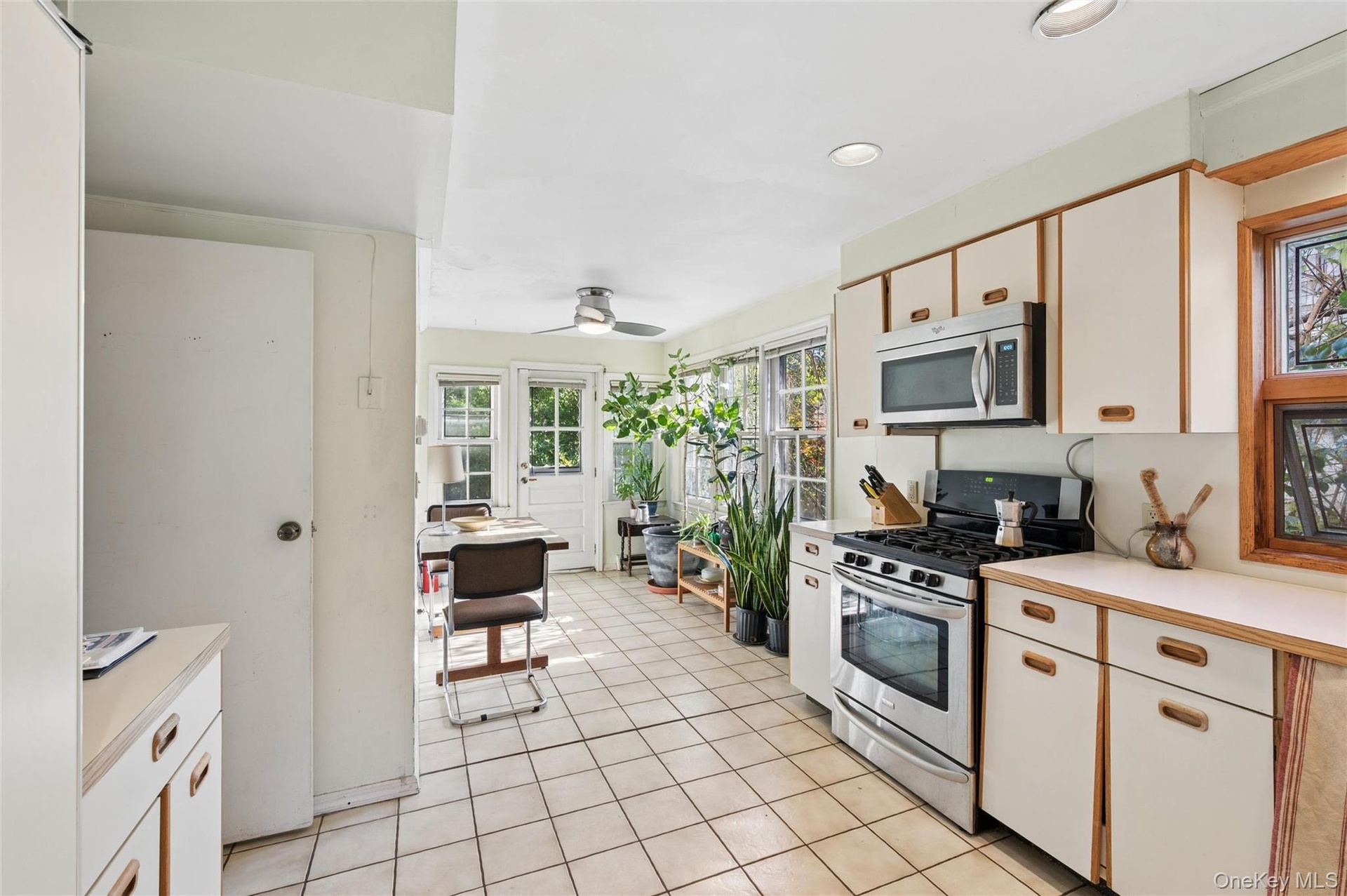Kitchen facing left side of the house