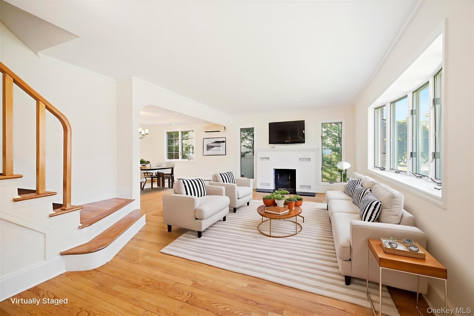 Virtually Staged Living Room