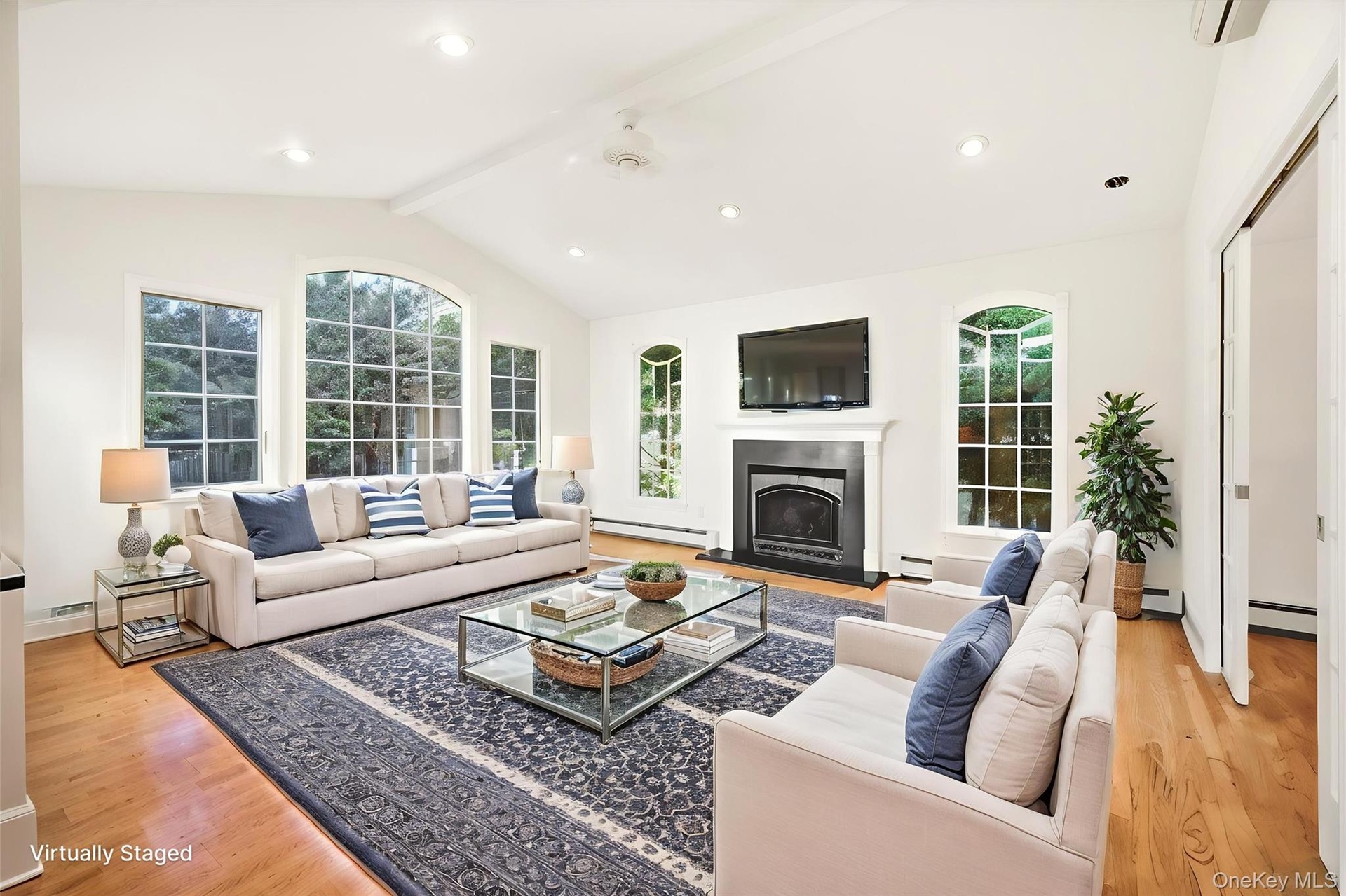 Virtually Staged Family Room