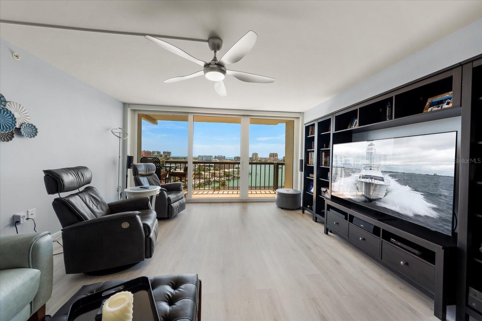 Living Room with fabulous water views!
