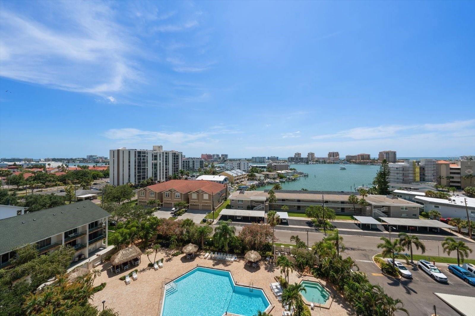Soak in the scenery from your balcony overlooking the resort style pool!