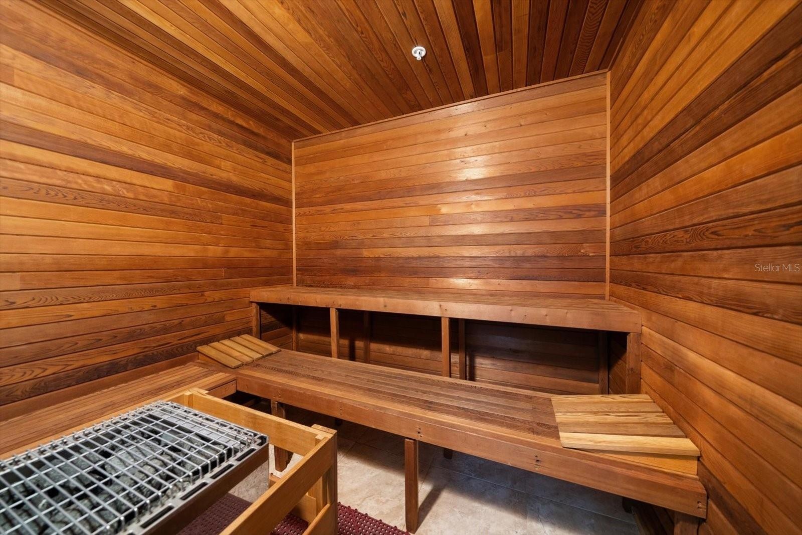 Building features his & hers saunas