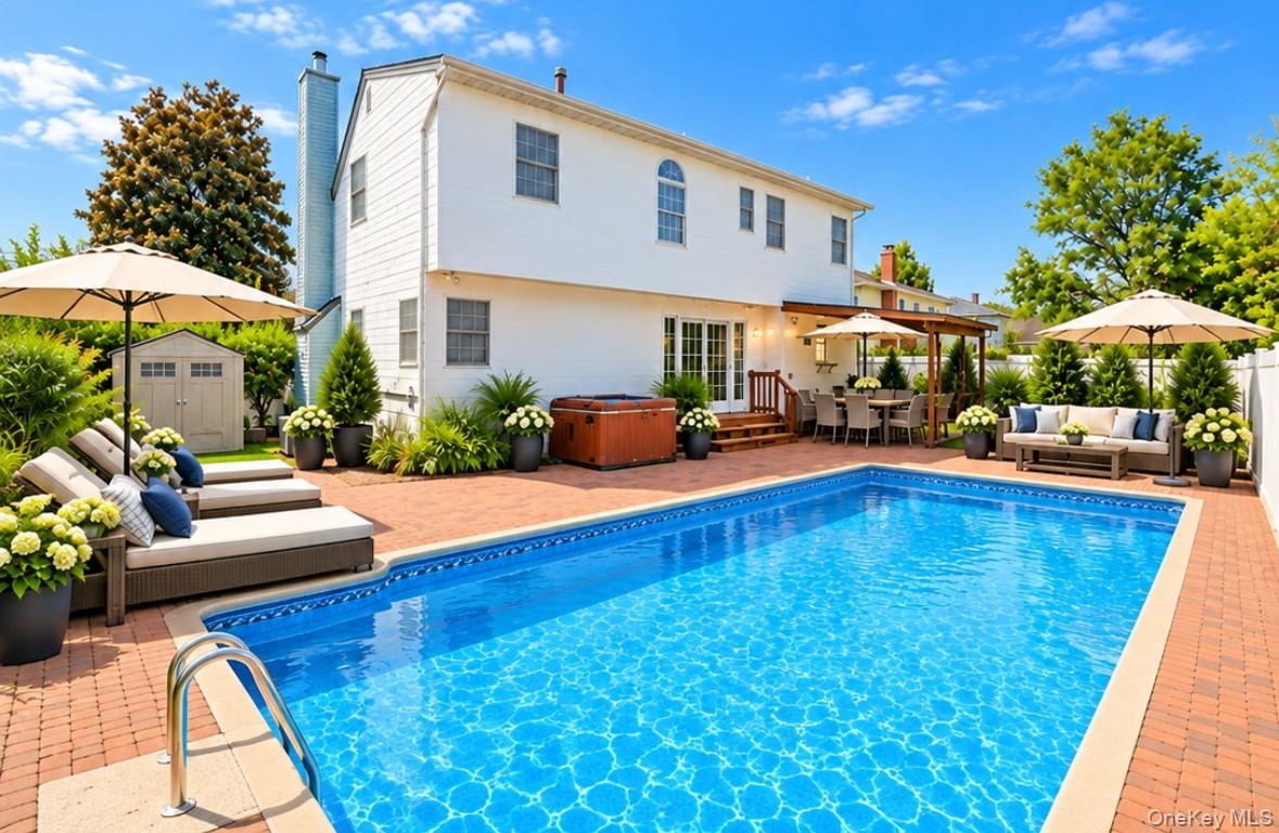 Digitally enhanced with added patio furniture