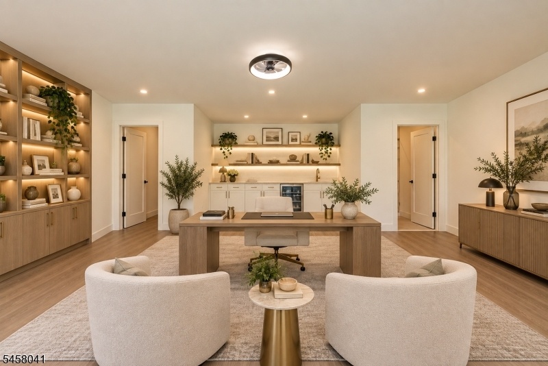 Virtually rendered office