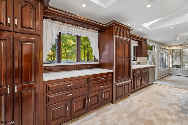 Kitchen Wall of Cabinets