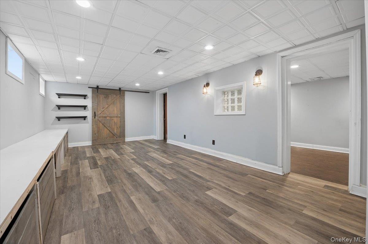 Finished basement.