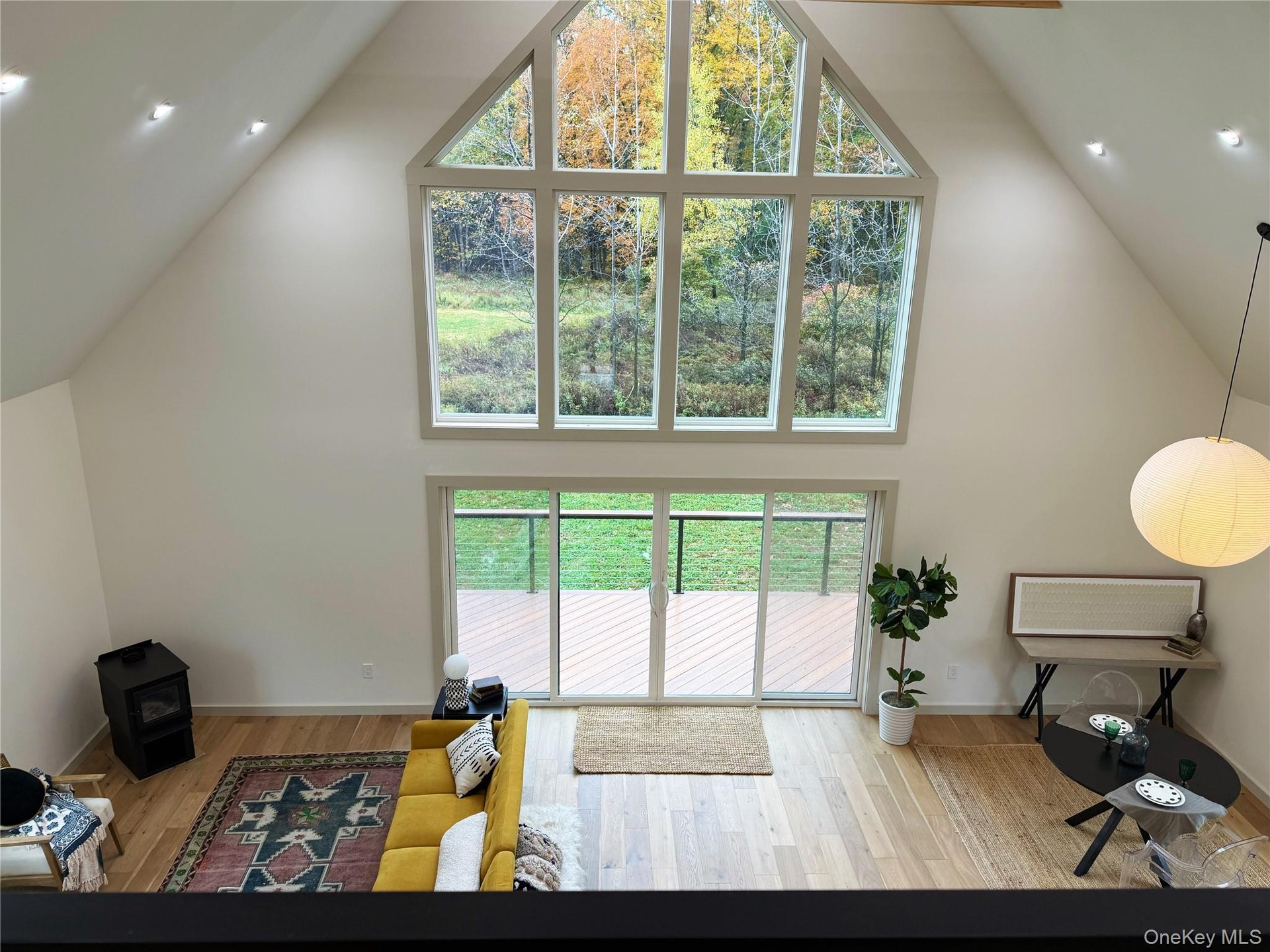 the view from the loft space