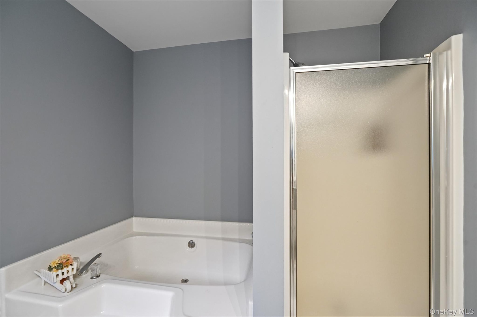 Primary Bathroom with Tub and Shower