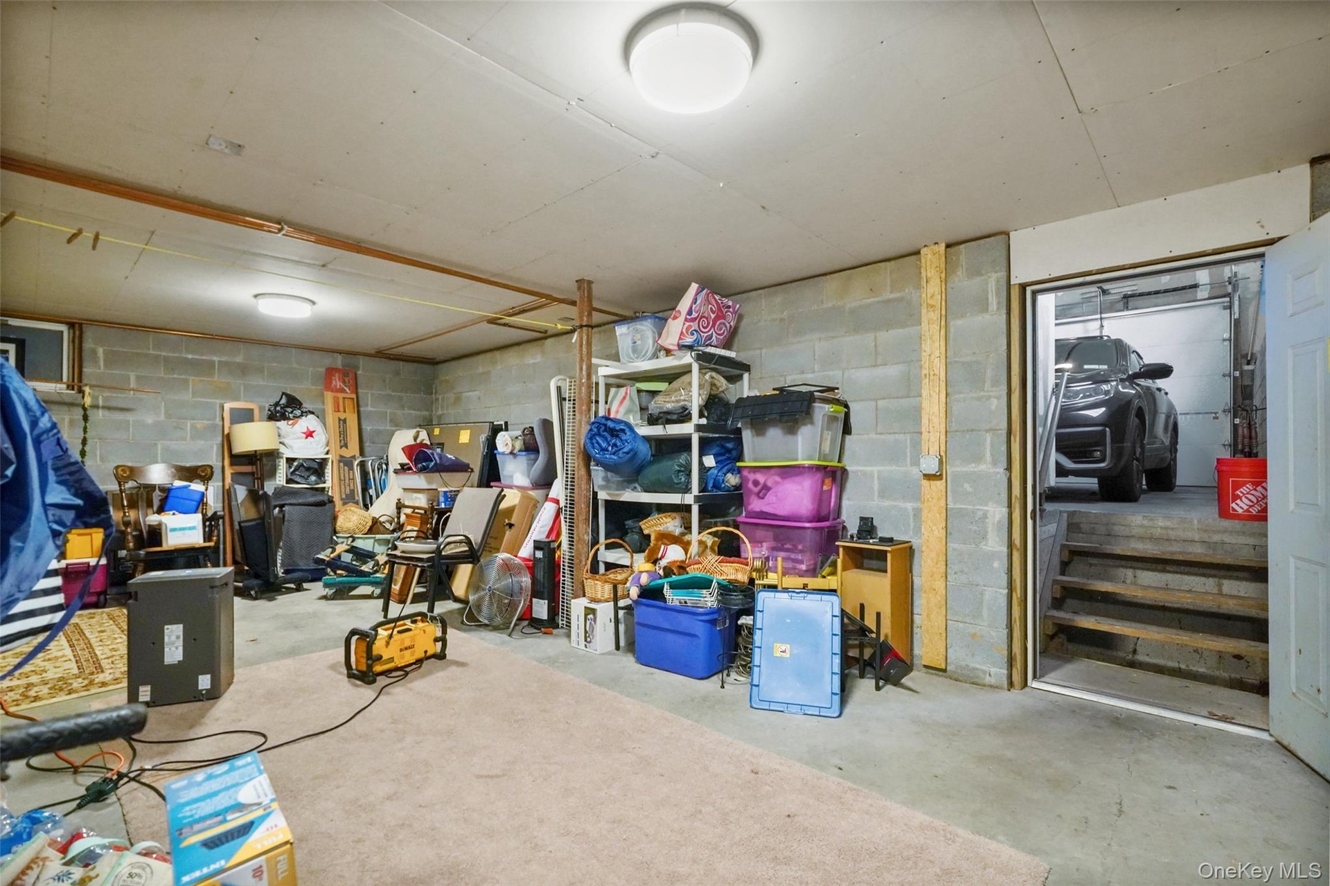 Direct access into Garage from Basement
