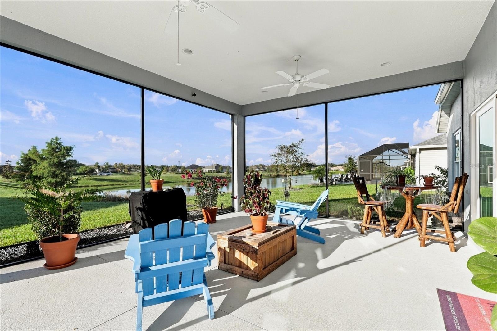 Lanai with Pond View