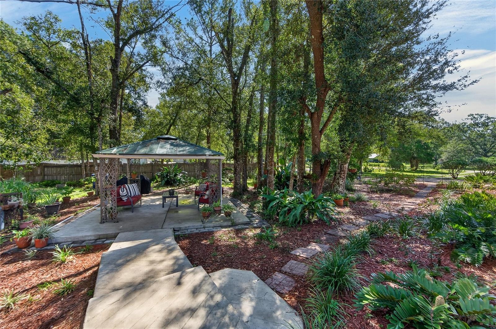 Gazebo patio area
