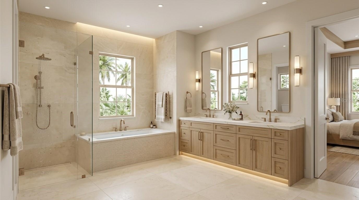 Primary bathroom - Artist rendition