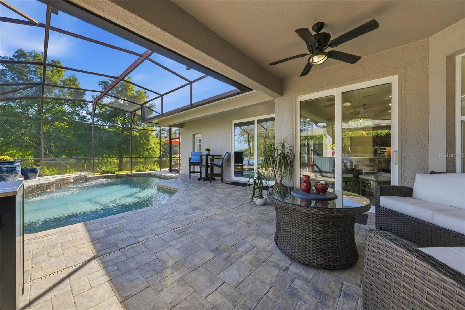 LOTS OF COVERED AREA ON THE LANAI FOR GETTING OUT OF THE SUN