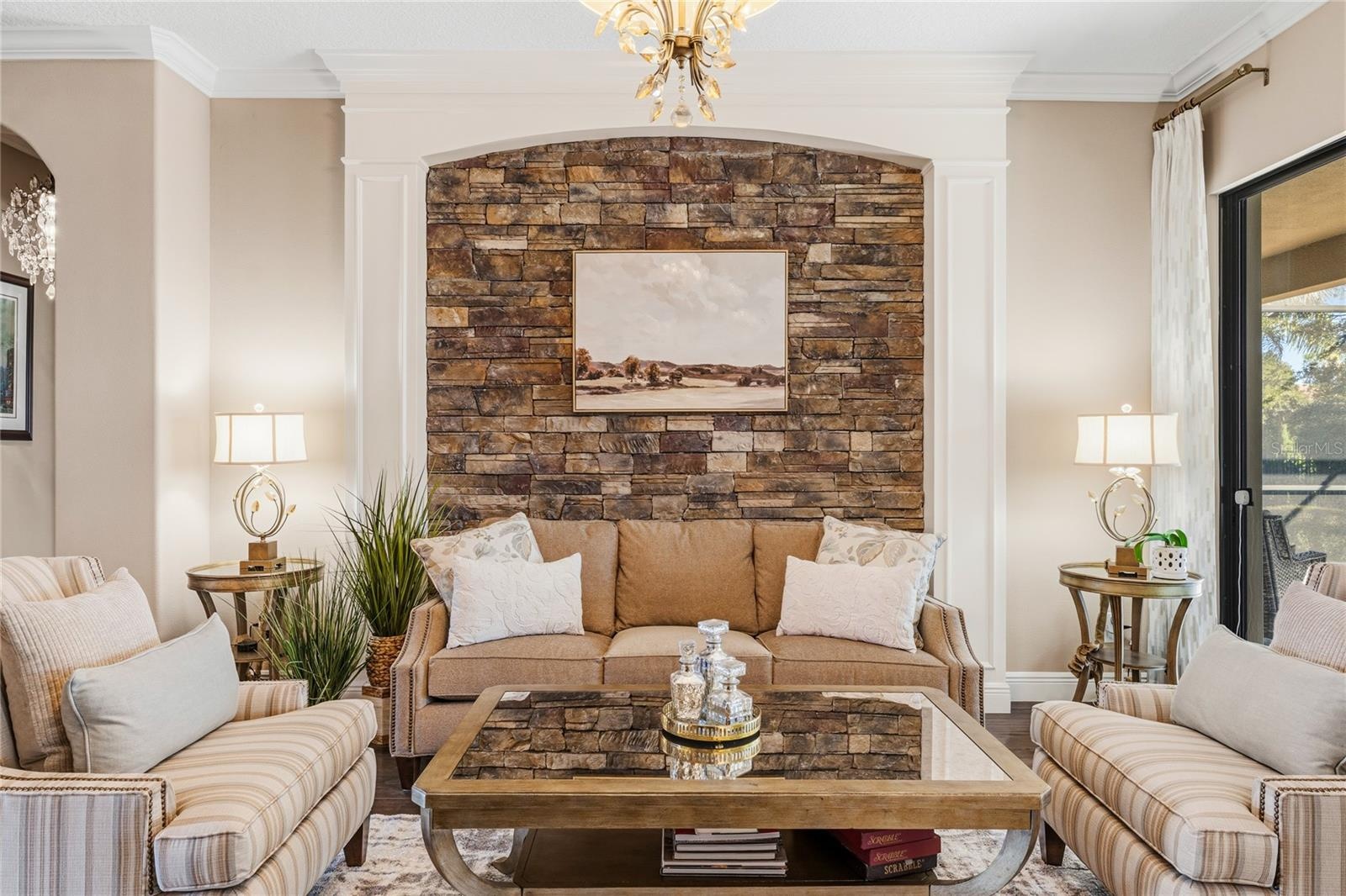 Stacked Stone Feature Walls