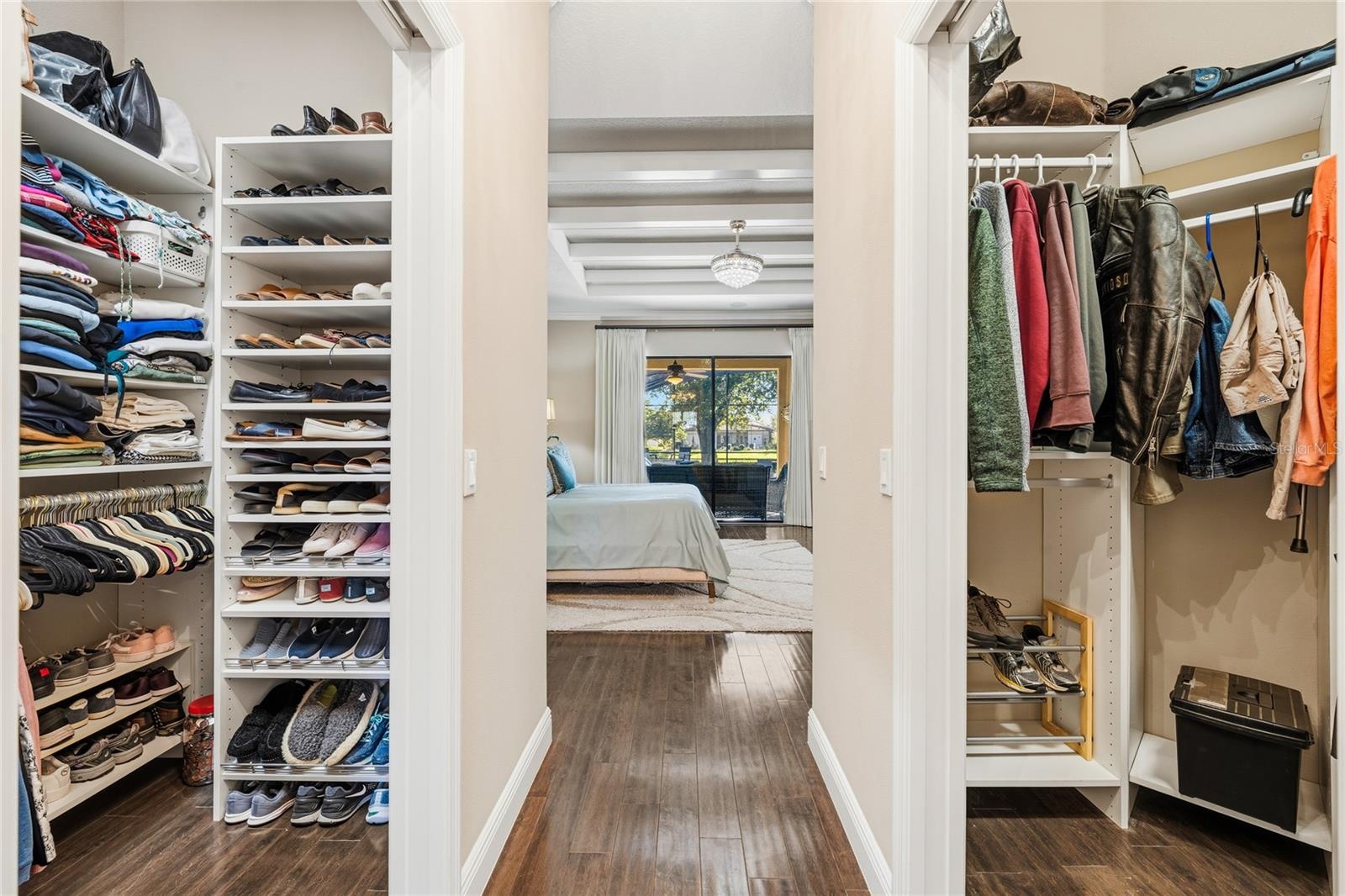 His & Hers Walk-In Closets