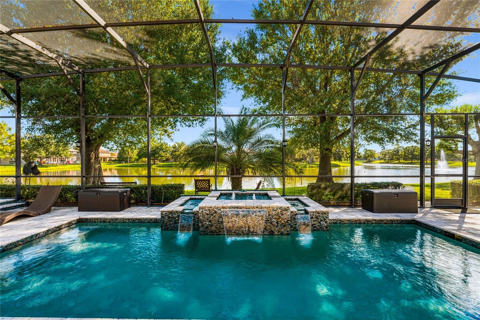 Pool with Waterfall Feature