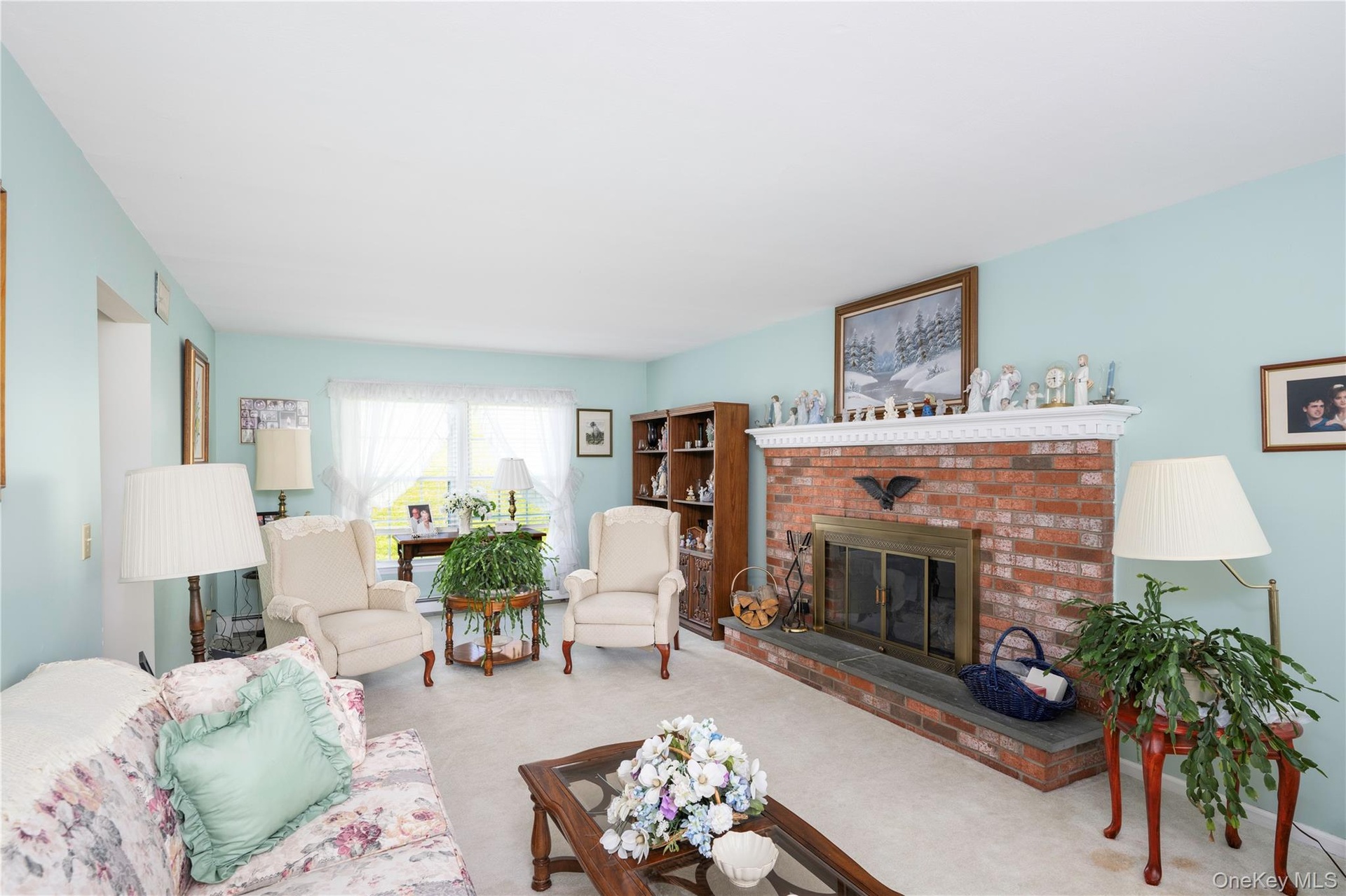 Gorgeous brick fireplace