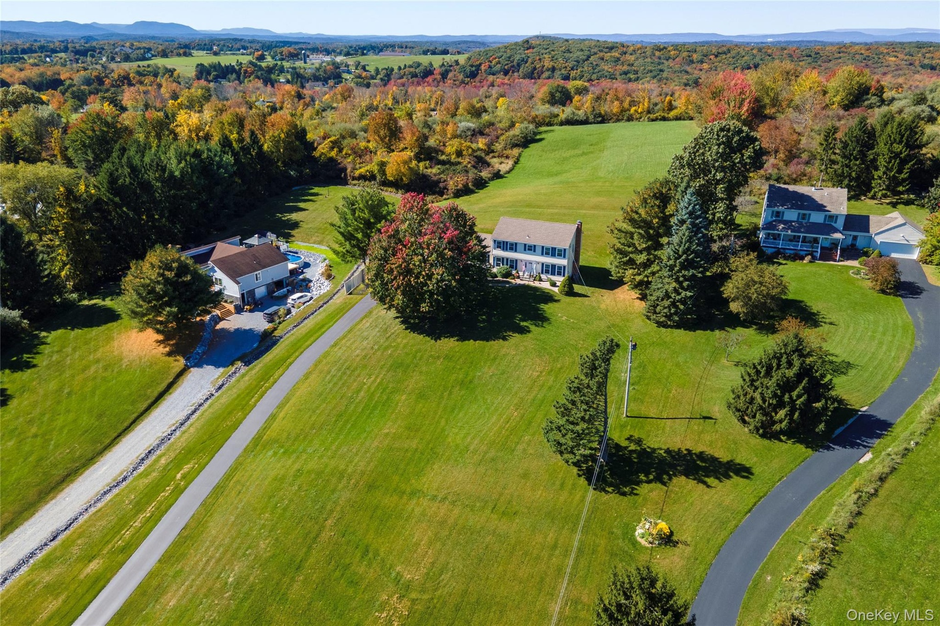 Aerial view of front of property
