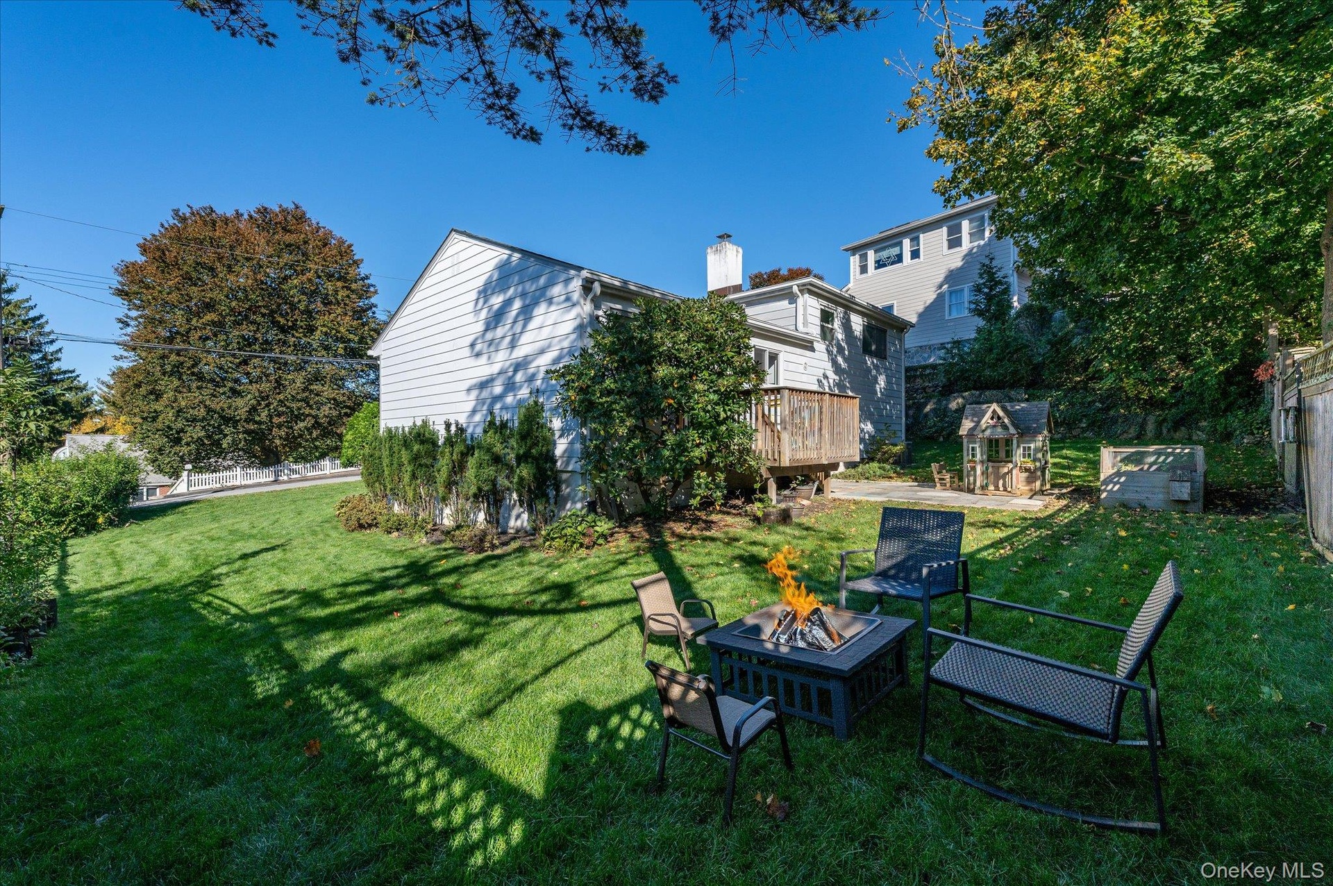 Level, usable outdoor space